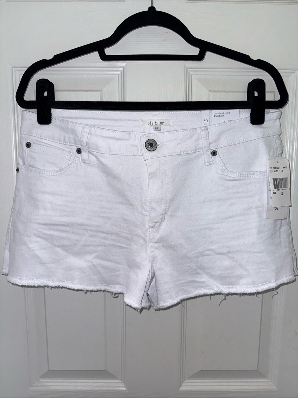 STS Blue White Denim Cutoff Shorts - Women's